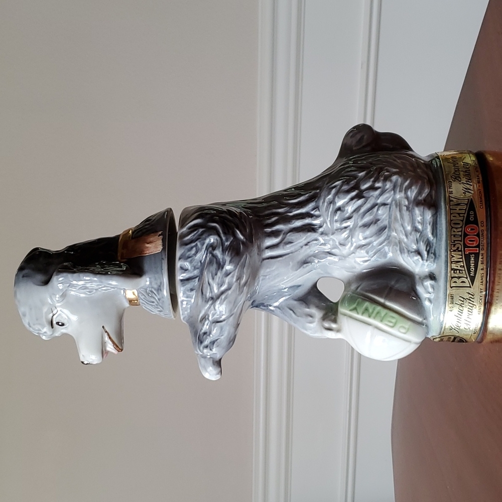Vintage Jim Beam Penny Poodle Bottle Decanter